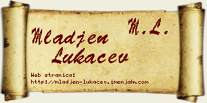 Mlađen Lukačev vizit kartica